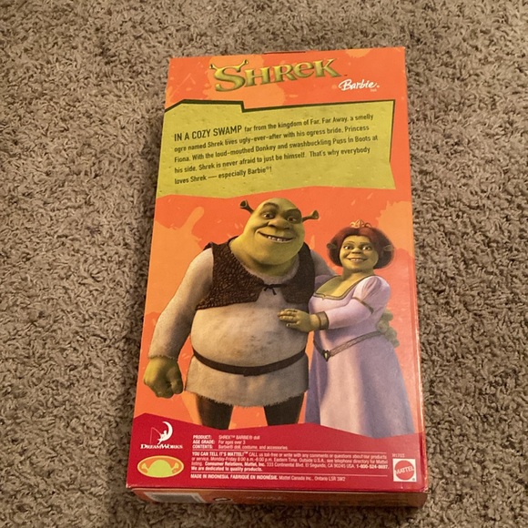 New Barbie Shrek Doll with Green and Orange Outfit - Picture 2 of 2